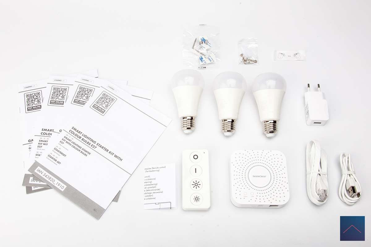 Lidl Smart Lighting Start KIT with colour Bulbs E27 - LivarnoLux/SliverCrest